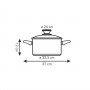 Tescoma casseruola con coperchio ø 24 cm, 5,0 lt "Presto"