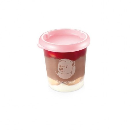 Tescoma Contenitore Pappa 2 Pz 200 ml, Rosa "Papu Papi"