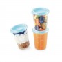 Tescoma Contenitore Pappa 2 Pz 250 ml, Azzurro "Papu Papi"