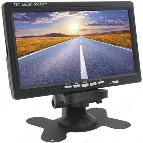 Wisdom Monitor Auto LCD 7" HD - risoluzione (800x480) con telecomando multifunzione (mod. XC-1511)
