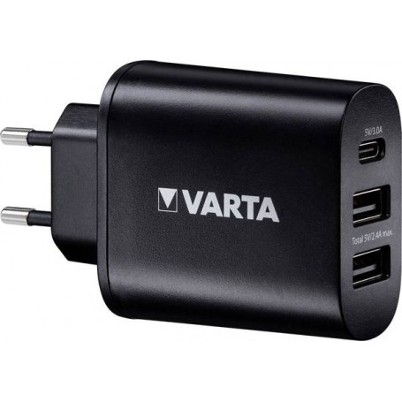 Varta Wall Charger caricatore 2x USB e 1x USB-C (art.57958)
