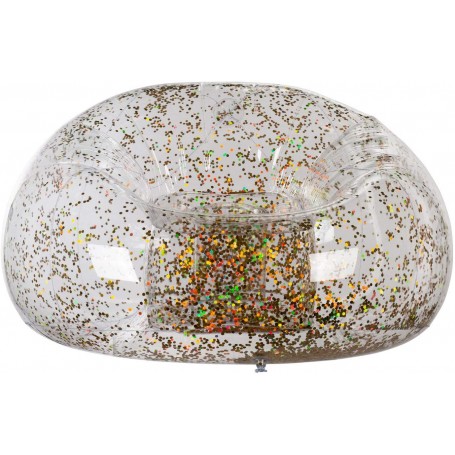 Out Of The Blue Poltrona Gonfiabile con Glitter Dorato "Inflatable Sofa" (Art.91/4022)