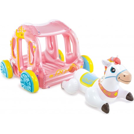 Intex Carrozza con Cavallo Gonfiabile (145X135X104) cm (Art.56514NP)
