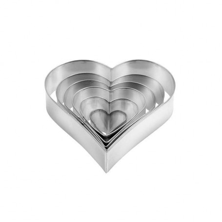 Tescoma Set 6 Tagliabiscotti Cuore "Delicia"