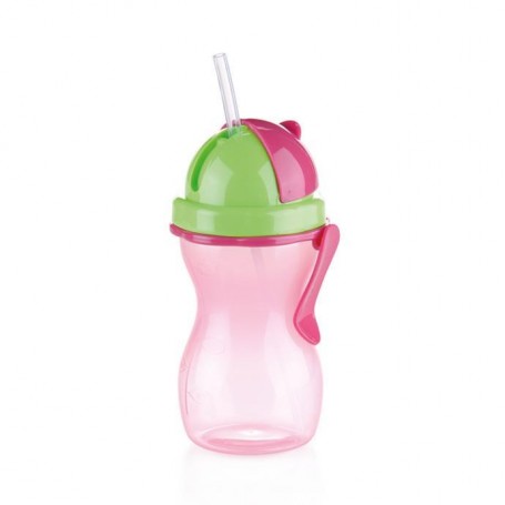 Tescoma Bottiglia Per Bambini Con Cannuccia, 300 ml Rosa "Bambini"