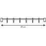 Tescoma Barra Porta Utensili 39 Cm, Con 6 Ganci "Space Line"