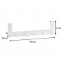 Tescoma barra con ganci per ante 30 cm "Flexispace"