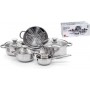 Casacollection Batteria da cucina acciaio inox 8 pz "Fascinosa"