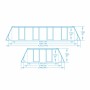 Bestway Piscina fuoriterra rettangolare “Power Steel” (488x244xH122)cm con filtro a cartuccia (Art.56670)
