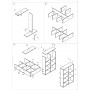 Modulo Libreria Art.110 (80x24x126,5)cm, noce