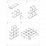 Modulo Libreria Art.109 (90x24x99,5)cm, bianco nordico