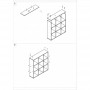 Modulo Libreria Art.109 (90x24x99,5)cm, bianco nordico