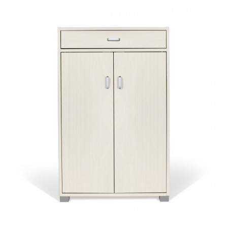 Scarpiera Art.105 2 Ante e 1 Cassetto (63x33x95)cm, bianco nordico