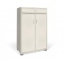 Scarpiera Art.105 2 Ante e 1 Cassetto (63x33x95)cm, bianco nordico