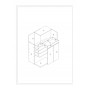 Scarpiera Art.105 2 Ante e 1 Cassetto (63x33x95)cm, bianco nordico