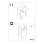 Scarpiera Art.105 2 Ante e 1 Cassetto (63x33x95)cm, bianco nordico