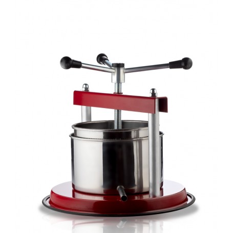 OMAC Torchietto premitutto con bicchiere e filtro in acciaio inox Ø12 cm (art.910)