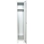 Armadietto spogliatoio 1 Posto in lamiera d'acciaio (L.36xP50xH.180)cm, grigio