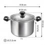 Tescoma Pentola con coperchio ø 24 cm, 7 lt "Brava"