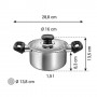 Tescoma Casseruola con coperchio ø 16 cm, 1,5 lt "Brava"