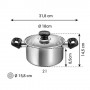Tescoma Casseruola con coperchio ø 18 cm, 2 lt "Brava"