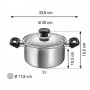 Tescoma Casseruola con coperchio ø 20 cm, 3 lt "Brava"