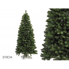 Albero di Natale Slim "Verde Natale" H.210cm - Ø 102cm - n.rami 866