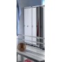 Spogliatoio "Easy 170/1.31/SP" in resina con serratura - 1 Anta e 1 Ripiano inferiore (39x39xH.175)cm, grigio