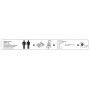 Mobiletto "Scik Basic Recycled 90/2/TP" in PVC 80% riciclato, multiuso - 2 Ante e 1 Ripiano (62,5x39xH.84)cm, grigio