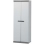Mobile "Scik Basic Recycled 170/2/PS" in PVC 80% riciclato, multiuso - 2 Ante e 3 Ripiani (62,5x39xH.169)cm, grigio