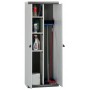 Mobile "Scik Basic Recycled 170/2/PS" in PVC 80% riciclato, multiuso - 2 Ante e 3 Ripiani (62,5x39xH.169)cm, grigio