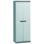 Mobile "Scik Basic Recycled 170/2/PS" in PVC 80% riciclato, multiuso - 2 Ante e 3 Ripiani (62,5x39xH.169)cm, grigio