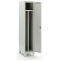 Armadietto "Sporco/Pulito" 1 Posto in lamiera d'acciaio (L.36xP.50xH.180)cm, grigio
