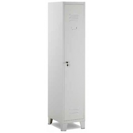 Armadietto spogliatoio 1 Posto in lamiera d'acciaio (L.36xP50xH.180)cm, grigio
