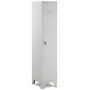 Armadietto spogliatoio 1 Posto in lamiera d'acciaio (L.36xP50xH.180)cm, grigio