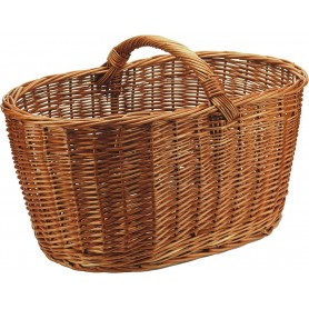 Cesto di vimini porta-legna (L.65xP.42xH.43)cm