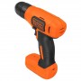 Black&Decker Trapano avvitatore con mandrino autoserrante mm.10, batteria litio 7,2V-1,5 Ah (mod.BDCD8-QW)