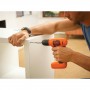 Black&Decker Trapano avvitatore con mandrino autoserrante mm.10, batteria litio 7,2V-1,5 Ah (mod.BDCD8-QW)