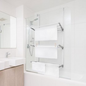 Rayen Stendino pieghevole per porte e pareti (L.32,7xP.62,5xH.124)cm, bianco