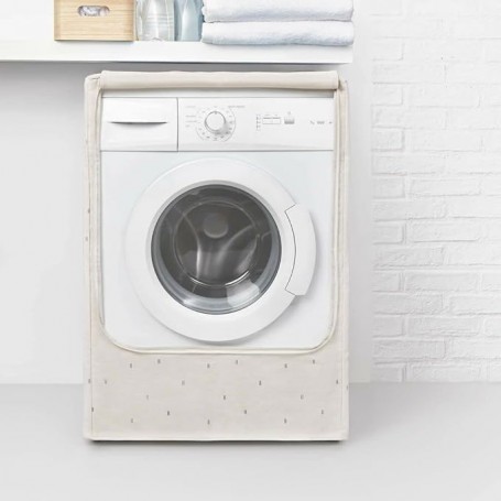 Rayen Copri lavatrice/asciugatrice con caricamento frontale - in Tessuto Canvas cat. Premium (L.60xP.60xH.84)cm, beige